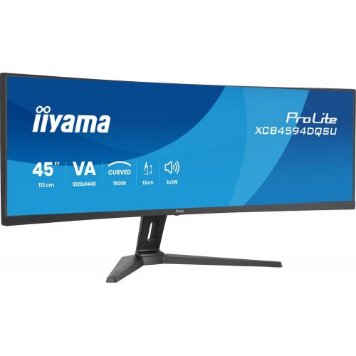 Монітор Iiyama 44.5" ProLite XCB4594DQSU-B1 Black купити в Україні: Київ, Львів, Хмельницький, Тернопіль, Івано-Франківськ | Низька ціна, відгуки, характеристики від TELEMART фото