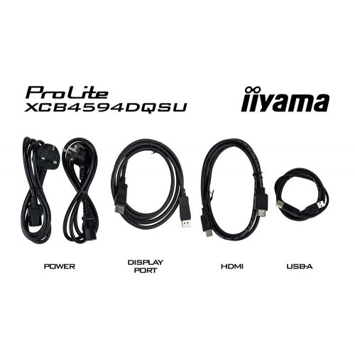 Монітор Iiyama 44.5" ProLite XCB4594DQSU-B1 Black купити в Україні: Київ, Львів, Хмельницький, Тернопіль, Івано-Франківськ | Низька ціна, відгуки, характеристики від TELEMART фото