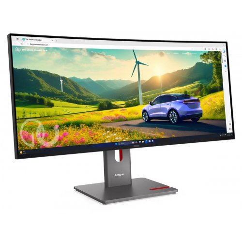 Монітор Lenovo 34" ThinkVision P34WD-40 (64ADGAT1UA) Black купити в Україні: Київ, Львів, Хмельницький, Тернопіль, Івано-Франківськ | Низька ціна, відгуки, характеристики від TELEMART фото