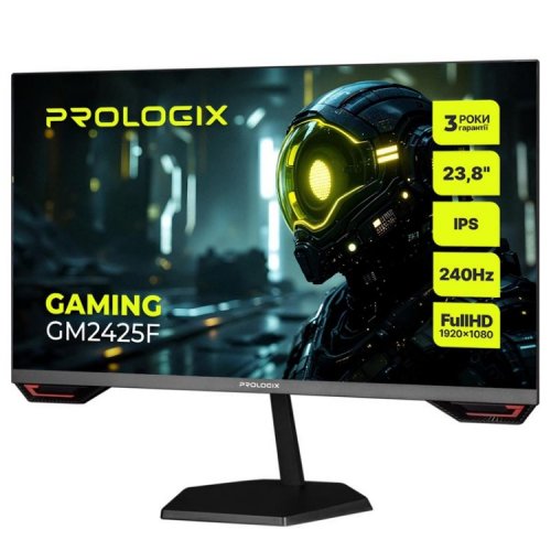 Монітор Prologix 23.8" Gaming GM2425F Black купити в Україні: Київ, Львів, Хмельницький, Тернопіль, Івано-Франківськ | Низька ціна, відгуки, характеристики від TELEMART фото