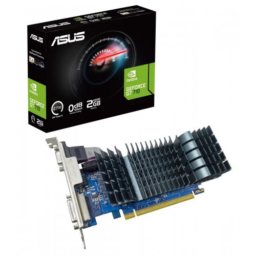 Відеокарта Asus GeForce GT 710 EVO 2048MB (GT710-SL-2GD5-BRK-EVO) купити в Україні: Київ, Львів, Хмельницький, Тернопіль, Івано-Франківськ | Перевірка сумісності, низька ціна, відгуки, характеристики від TELEMART фото