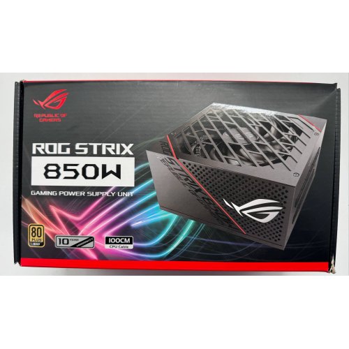 Блок живлення Asus ROG Strix 850W (90YE00A3-B0NA00) (Відновлено продавцем, 868758) купити в Україні: Київ, Львів, Хмельницький, Тернопіль, Івано-Франківськ | Перевірка сумісності, низька ціна, відгуки, характеристики від TELEMART фото