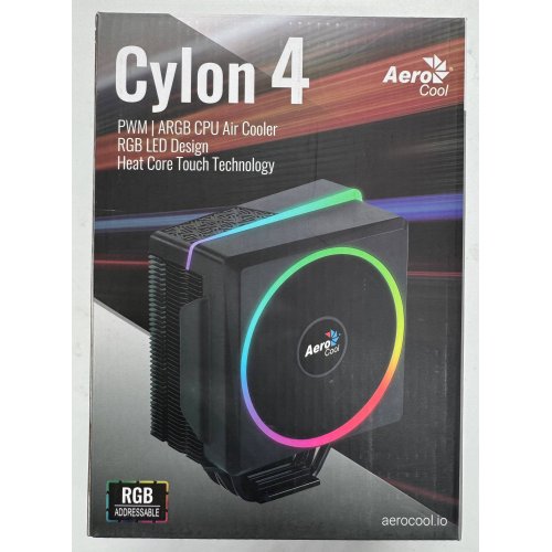 Кулер Aerocool Cylon 4 ARGB (ACTC-CL30410.06) (Восстановлено продавцом, 868762) купить в Украине: Киев, Днепр, Харьков, Одесса  | Проверка совместимости, низкая цена, отзывы, характеристики от TELEMART фото