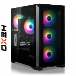 Компьютер HEXO Gaming TwinFront Pro (HGP-MTF7500FN5060-D532S1TBK) Black / AMD Ryzen 5 7500F (3.7-5.0), 6 ядер / NVIDIA GeForce RTX 5060 / 32 ГБ (DDR5) / 1024 ГБ (SSD)