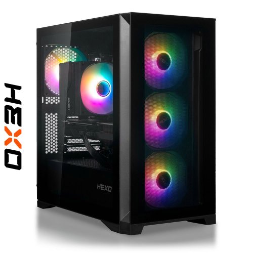 Компьютер HEXO Gaming TwinFront Pro (HGP-MTF7500FN5060-D532S1TBK) Black купить в Украине: Киев, Днепр, Харьков, Одесса  | Низкая цена, отзывы, характеристики от TELEMART фото