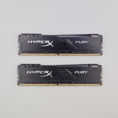 Озп HyperX DDR4 64GB (2x32GB) 3200Mhz Fury Black (HX432C16FB3K2/64) (Відновлено продавцем, 868773) купити в Україні: Київ, Львів, Хмельницький, Тернопіль, Івано-Франківськ | Перевірка сумісності, низька ціна, відгуки, характеристики від TELEMART фото