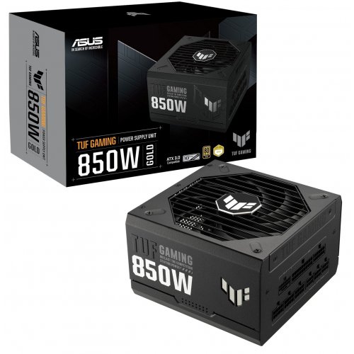 Блок живлення Asus TUF Gaming PCIE5 850W (90YE00S2-B0NA00) (Стан нового, 868786) купити в Україні: Київ, Львів, Хмельницький, Тернопіль, Івано-Франківськ | Перевірка сумісності, низька ціна, відгуки, характеристики від TELEMART фото