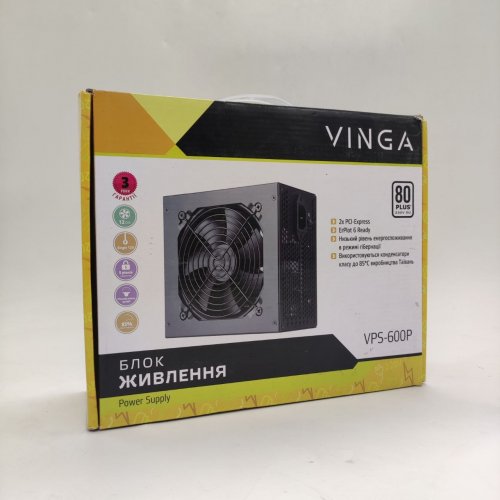 Блок питания Vinga 600W (VPS-600P) (Восстановлено продавцом, 868793) купить в Украине: Киев, Днепр, Харьков, Одесса  | Проверка совместимости, низкая цена, отзывы, характеристики от TELEMART фото