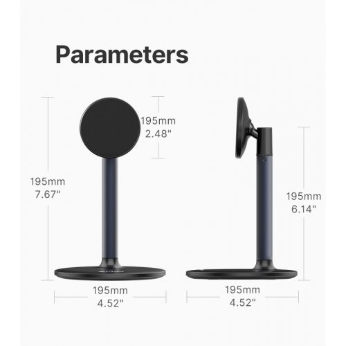 Уценка держатель для смартфона Ulanzi VIJIM HP002 Magnetic Desk iPhone Stand (2908 HP002) Black (Вскрытая упаковка, 868797) купить в Украине: Киев, Днепр, Харьков, Одесса  | Низкая цена, отзывы, характеристики от TELEMART фото