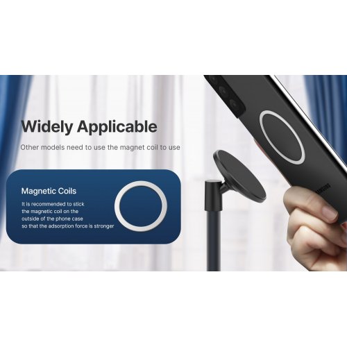 Уценка держатель для смартфона Ulanzi VIJIM HP002 Magnetic Desk iPhone Stand (2908 HP002) Black (Вскрытая упаковка, 868797) купить в Украине: Киев, Днепр, Харьков, Одесса  | Низкая цена, отзывы, характеристики от TELEMART фото