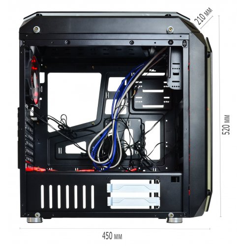 Корпус QUBE Mirror RGB без БП (QBM97_FCNU3) Black (Восстановлено продавцом, 868804) купить в Украине: Киев, Днепр, Харьков, Одесса  | Проверка совместимости, низкая цена, отзывы, характеристики от TELEMART фото