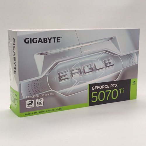 Видеокарта Gigabyte GeForce RTX 5070 Ti EAGLE ICE SFF OC 16384MB (GV-N507TEAGLEOC ICE-16GD) (Восстановлено продавцом, 868819) купить в Украине: Киев, Днепр, Харьков, Одесса  | Проверка совместимости, низкая цена, отзывы, характеристики от TELEMART фото