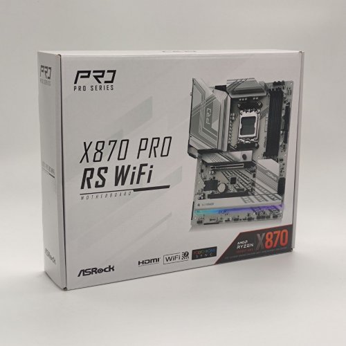 Материнська плата AsRock X870 Pro RS WiFi (sAM5, AMD X870) (Відновлено продавцем, 868820) купити в Україні: Київ, Львів, Хмельницький, Тернопіль, Івано-Франківськ | Перевірка сумісності, низька ціна, відгуки, характеристики від TELEMART фото