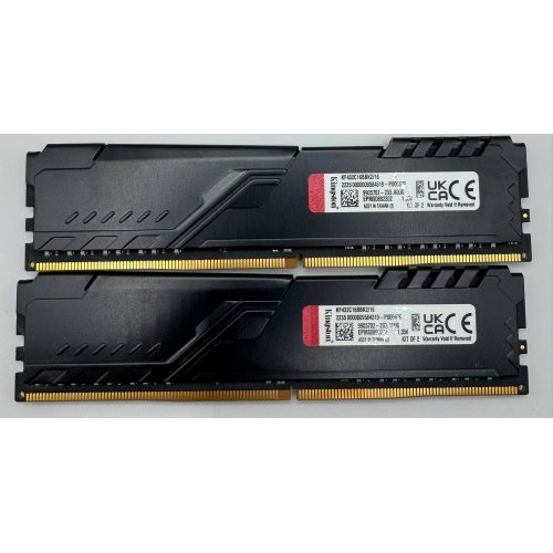 Озп Kingston DDR4 16GB (2x8GB) 3200Mhz FURY Beast Black (KF432C16BBK2/16) (Відновлено продавцем, 868824) купити в Україні: Київ, Львів, Хмельницький, Тернопіль, Івано-Франківськ | Перевірка сумісності, низька ціна, відгуки, характеристики від TELEMART фото
