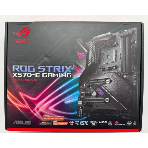 Материнская плата Asus ROG Strix X570-E Gaming (sAM4, AMD X570) (Восстановлено продавцом, 868825) купить в Украине: Киев, Днепр, Харьков, Одесса  | Проверка совместимости, низкая цена, отзывы, характеристики от TELEMART фото
