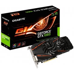 Видеокарта Gigabyte GeForce GTX 1060 G1 Gaming 6144MB (GV-N1060G1 GAMING-6GD R2.0) (Восстановлено продавцом, 868832)