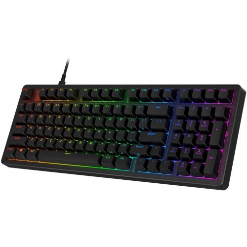 Клавіатура HyperX Alloy Origins 2 1800 RGB Linear Red (B4QS4AA) Black купити в Україні: Київ, Львів, Хмельницький, Тернопіль, Івано-Франківськ | Низька ціна, відгуки, характеристики від TELEMART фото