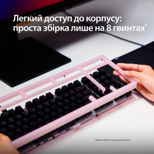 Клавіатура HyperX Alloy Origins 2 1800 RGB Linear Red (B4QS4AA) Black купити в Україні: Київ, Львів, Хмельницький, Тернопіль, Івано-Франківськ | Низька ціна, відгуки, характеристики від TELEMART фото