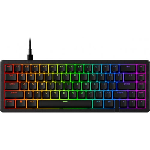 Клавиатура HyperX Alloy Origins 2 65 RGB Linear Red (B4QS3AA) Black купить в Украине: Киев, Днепр, Харьков, Одесса  | Низкая цена, отзывы, характеристики от TELEMART фото