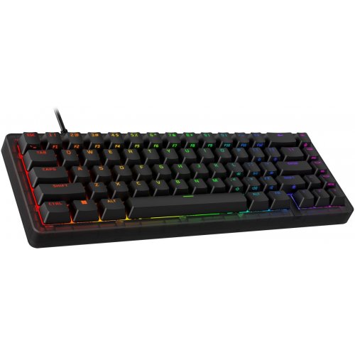 Клавиатура HyperX Alloy Origins 2 65 RGB Linear Red (B4QS3AA) Black купить в Украине: Киев, Днепр, Харьков, Одесса  | Низкая цена, отзывы, характеристики от TELEMART фото