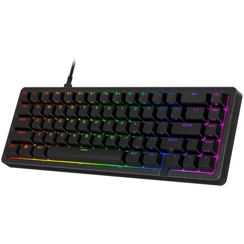 Клавиатура HyperX Alloy Origins 2 65 RGB Linear Red (B4QS3AA) Black купить в Украине: Киев, Днепр, Харьков, Одесса  | Низкая цена, отзывы, характеристики от TELEMART фото