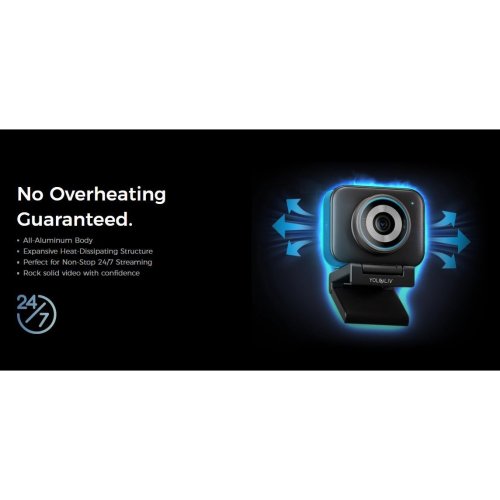 Уцінка веб-камера YoloLiv YoloCam S3 Black (Розкрита упаковка, 868848) купити в Україні: Київ, Львів, Хмельницький, Тернопіль, Івано-Франківськ | Низька ціна, відгуки, характеристики від TELEMART фото