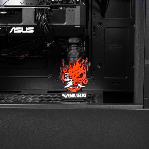 Держатель для видеокарты EVOLVE VGA Holder Cyberpunk: SAMURAI купить в Украине: Киев, Днепр, Харьков, Одесса  | Низкая цена, отзывы, характеристики от TELEMART фото