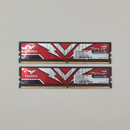 Озп Team DDR4 16GB (2x8GB) 2666Mhz T-Force Zeus (TTZD416G2666HC19DC01) (Відновлено продавцем, 868975) купити в Україні: Київ, Львів, Хмельницький, Тернопіль, Івано-Франківськ | Перевірка сумісності, низька ціна, відгуки, характеристики від TELEMART фото