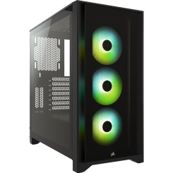 Уценка корпус Corsair iCUE 4000X RGB Tempered Glass без БП (CC-9011204-WW) Black (Вскрытая упаковка, 869001)