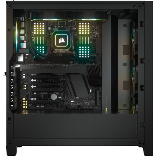 Уценка корпус Corsair iCUE 4000X RGB Tempered Glass без БП (CC-9011204-WW) Black (Вскрытая упаковка, 869001) купить в Украине: Киев, Днепр, Харьков, Одесса  | Проверка совместимости, низкая цена, отзывы, характеристики от TELEMART фото