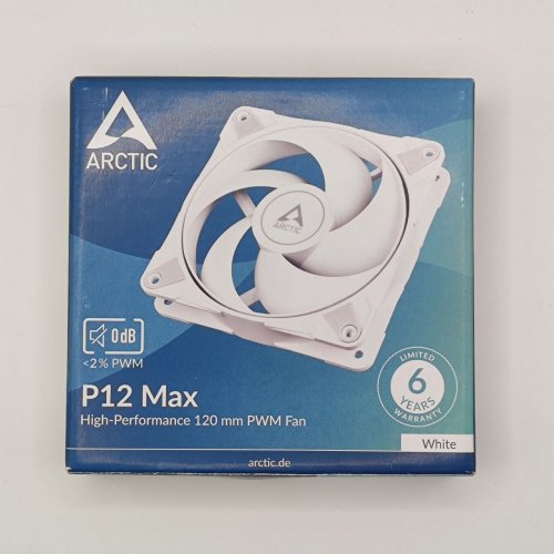 Кулер для корпуса Arctic P12 Max (ACFAN00293A) White (Состояние нового, 869014) купить в Украине: Киев, Днепр, Харьков, Одесса  | Проверка совместимости, низкая цена, отзывы, характеристики от TELEMART фото