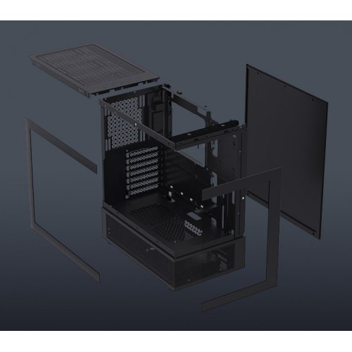 Корпус 1stPlayer Mi7-A-BK-2F7R-1F7 без БП Black (Восстановлено продавцом, 869020) купить в Украине: Киев, Днепр, Харьков, Одесса  | Проверка совместимости, низкая цена, отзывы, характеристики от TELEMART фото