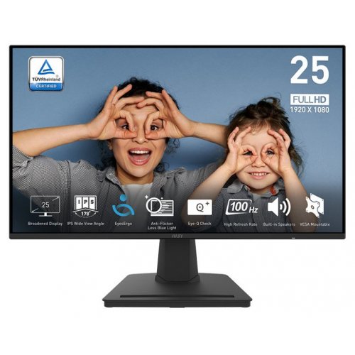 Монитор MSI 24.5" PRO MP252 Black (Восстановлено продавцом, 869033) купить в Украине: Киев, Днепр, Харьков, Одесса  | Низкая цена, отзывы, характеристики от TELEMART фото