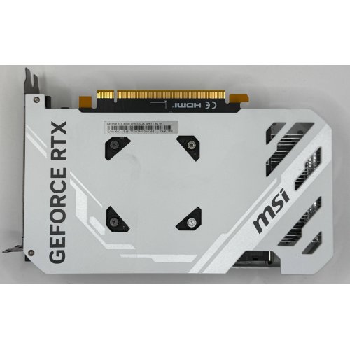 Відеокарта MSI GeForce RTX 4060 VENTUS 2X WHITE OC 8192MB (RTX 4060 VENTUS 2X WHITE 8G OC) (Відновлено продавцем, 869300) купити в Україні: Київ, Львів, Хмельницький, Тернопіль, Івано-Франківськ | Перевірка сумісності, низька ціна, відгуки, характеристики від TELEMART фото