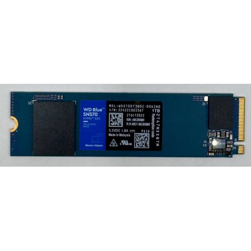 Ssd-диск Western Digital Blue SN570 1TB M.2 (2280 PCI-E) NVMe x4 (WDS100T3B0C) (Восстановлено продавцом, 869335) купить в Украине: Киев, Днепр, Харьков, Одесса  | Проверка совместимости, низкая цена, отзывы, характеристики от TELEMART фото
