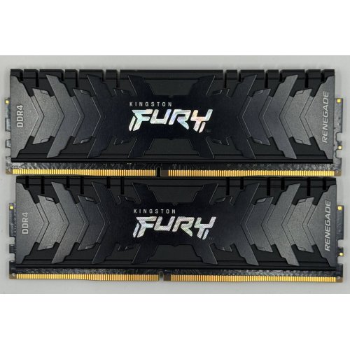 Озп Kingston DDR4 16GB (2x8GB) 3200Mhz FURY Renegade Black (KF432C16RBK2/16) (Відновлено продавцем, 869337) купити в Україні: Київ, Львів, Хмельницький, Тернопіль, Івано-Франківськ | Перевірка сумісності, низька ціна, відгуки, характеристики від TELEMART фото