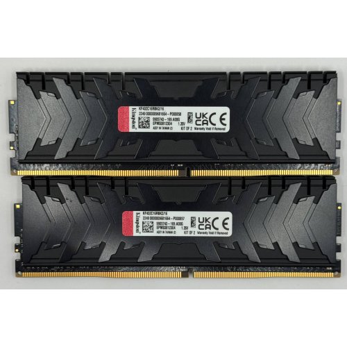 Озп Kingston DDR4 16GB (2x8GB) 3200Mhz FURY Renegade Black (KF432C16RBK2/16) (Відновлено продавцем, 869337) купити в Україні: Київ, Львів, Хмельницький, Тернопіль, Івано-Франківськ | Перевірка сумісності, низька ціна, відгуки, характеристики від TELEMART фото