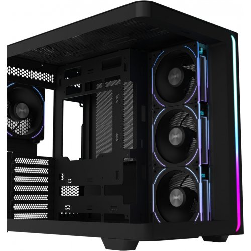 Корпус FSP M580 Plus Tempered Glass без БП (M580-BP) Black купить в Украине: Киев, Днепр, Харьков, Одесса  | Проверка совместимости, низкая цена, отзывы, характеристики от TELEMART фото