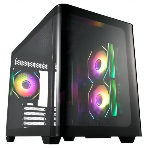 Корпус FSP S380 Tempered Glass без БП (S380-BA) Black купить в Украине: Киев, Днепр, Харьков, Одесса  | Проверка совместимости, низкая цена, отзывы, характеристики от TELEMART фото