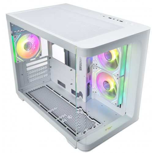 Корпус FSP S380 Tempered Glass без БП (S380-WA) White купить в Украине: Киев, Днепр, Харьков, Одесса  | Проверка совместимости, низкая цена, отзывы, характеристики от TELEMART фото