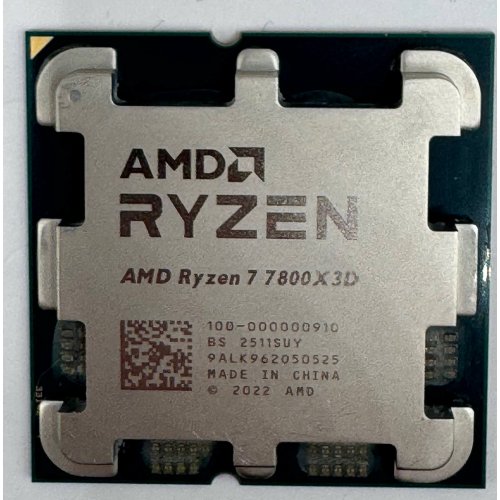 Процессор AMD Ryzen 7 7800X3D 4.2(5.0)GHz 96MB sAM5 Tray (100-000000910) (Восстановлено продавцом, 869461) купить в Украине: Киев, Днепр, Харьков, Одесса  | Проверка совместимости, низкая цена, отзывы, характеристики от TELEMART фото