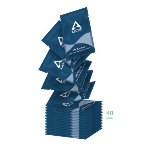 Салфетки для снятия термопасты Arctic MX Cleaner Wipes 40pcs (ACTCP00033A) купить в Украине: Киев, Днепр, Харьков, Одесса  | Низкая цена, отзывы, характеристики от TELEMART фото