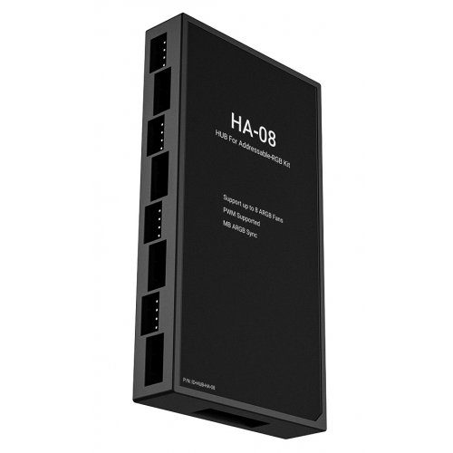 Хаб для вентиляторів ID-Cooling HA-08 купити в Україні: Київ, Львів, Хмельницький, Тернопіль, Івано-Франківськ | Низька ціна, відгуки, характеристики від TELEMART фото