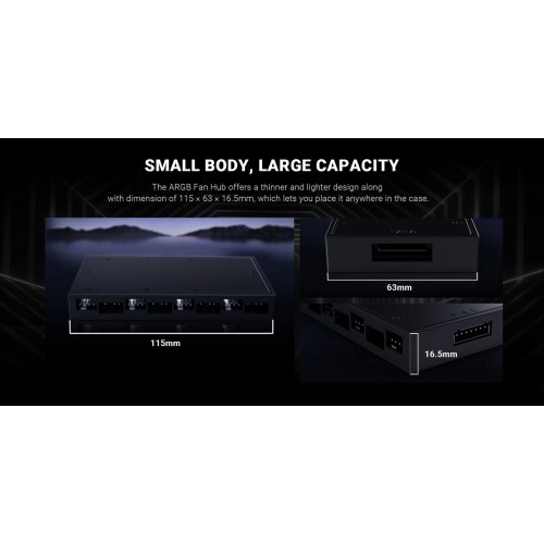 Хаб для вентиляторів ID-Cooling HA-08 купити в Україні: Київ, Львів, Хмельницький, Тернопіль, Івано-Франківськ | Низька ціна, відгуки, характеристики від TELEMART фото