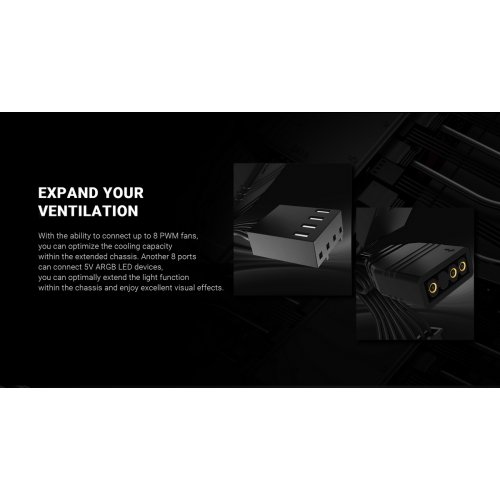 Хаб для вентиляторів ID-Cooling HA-08 купити в Україні: Київ, Львів, Хмельницький, Тернопіль, Івано-Франківськ | Низька ціна, відгуки, характеристики від TELEMART фото