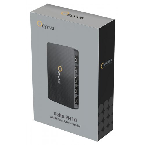 Розгалужувач вентиляторів корпусу Ocypus Delta EH10 (DELTA-EH10-BKN00XXX-GL) Black купити в Україні: Київ, Львів, Хмельницький, Тернопіль, Івано-Франківськ | Низька ціна, відгуки, характеристики від TELEMART фото