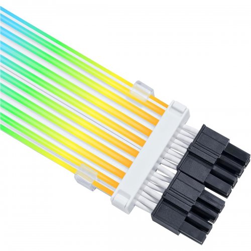 Кастомный кабель питания Lian Li Strimer Wireless 2 x 8 pin CPU ARGB (G89.PW8-1W-CPU.00) купить в Украине: Киев, Днепр, Харьков, Одесса  | Низкая цена, отзывы, характеристики от TELEMART фото