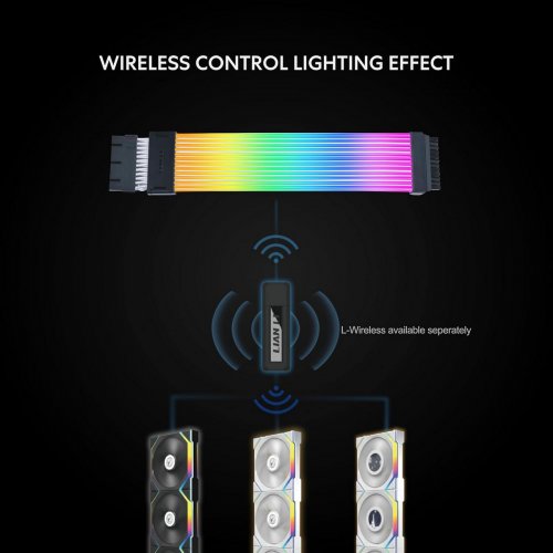 Кастомный кабель питания Lian Li Strimer Wireless 24P Controller Included ARGB (G89.PW24-1W-T.00) купить в Украине: Киев, Днепр, Харьков, Одесса  | Низкая цена, отзывы, характеристики от TELEMART фото