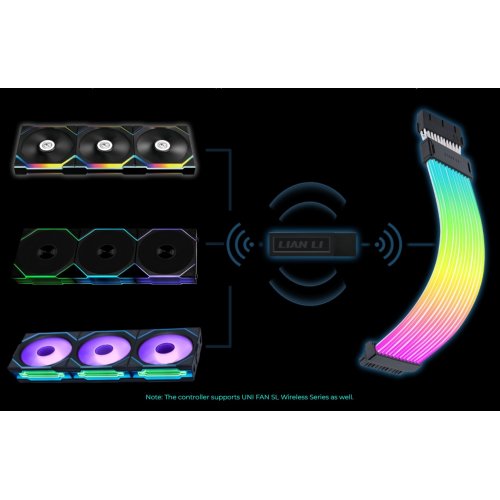 Кастомный кабель питания Lian Li Strimer Wireless 24P Controller Included ARGB (G89.PW24-1W-T.00) купить в Украине: Киев, Днепр, Харьков, Одесса  | Низкая цена, отзывы, характеристики от TELEMART фото