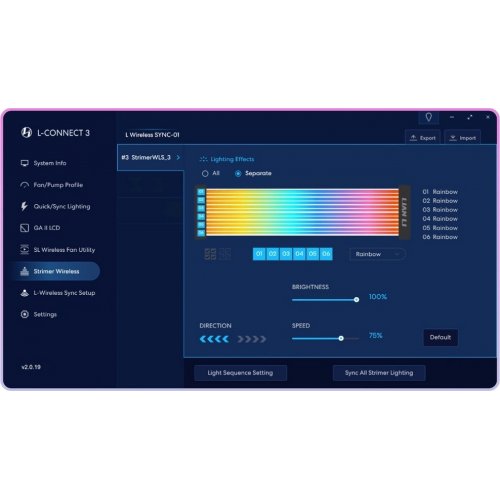 Кастомный кабель питания Lian Li Strimer Wireless 24P Controller Included ARGB (G89.PW24-1W-T.00) купить в Украине: Киев, Днепр, Харьков, Одесса  | Низкая цена, отзывы, характеристики от TELEMART фото
